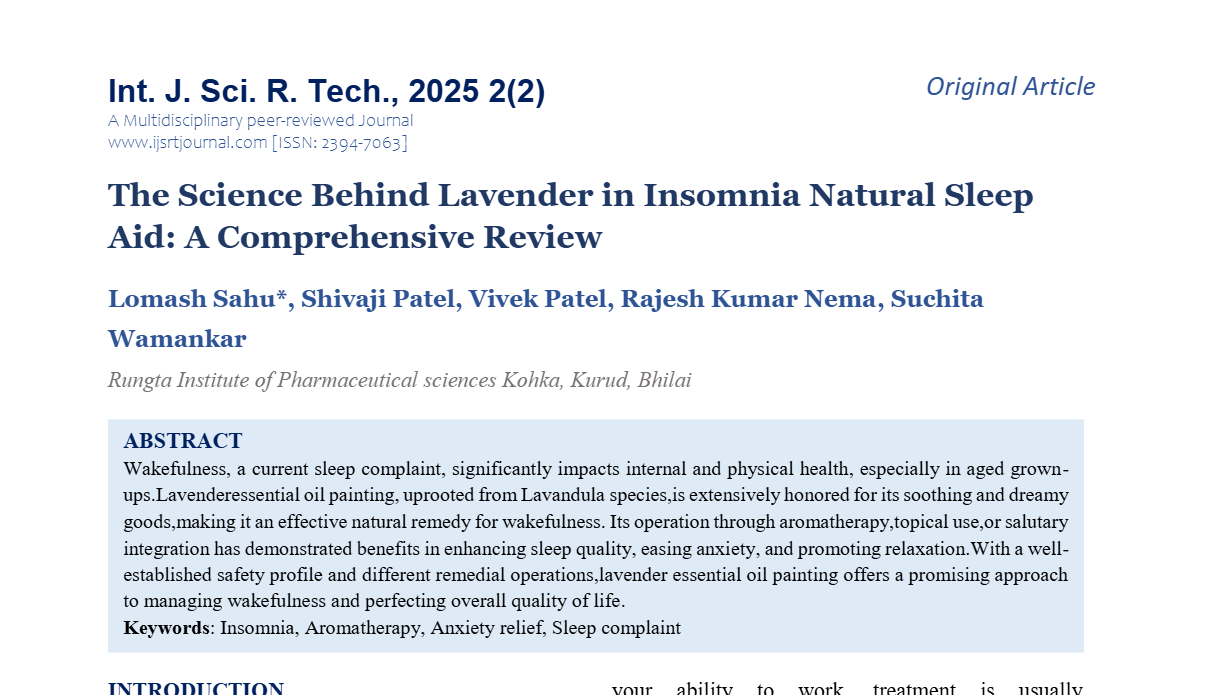 The Science Behind Lavender in Insomnia Natural Sleep Aid: A Comprehensive Review